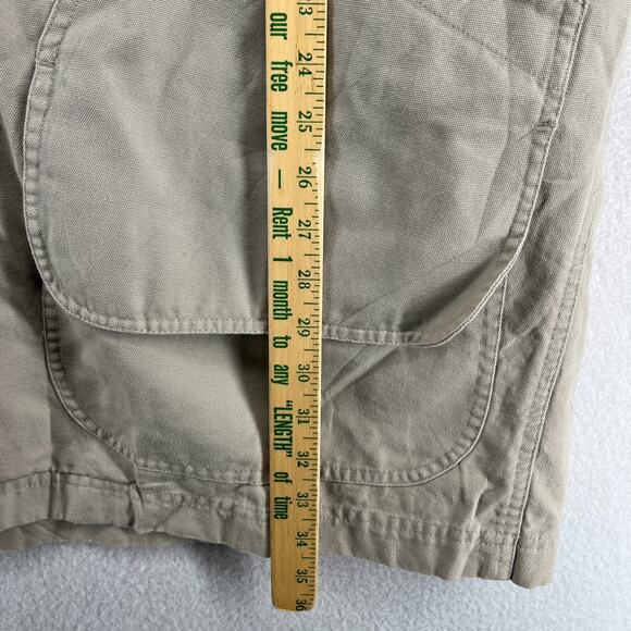 LL BEAN Jacket Mens L Canvas Barn Chore Field Coat Wool Plaid Flannel Lined Gray - Picture 15 of 16